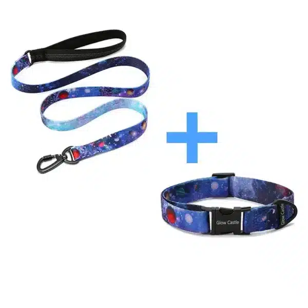 UrbaDog Galaxy Dog Collar & Leash Set