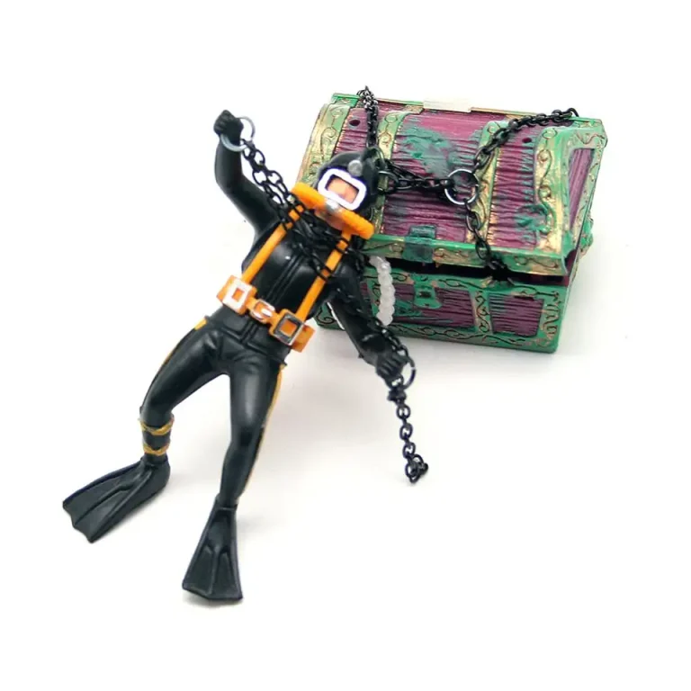 Floating Treasure Chest Diver Aquarium Decoration in Kenya
