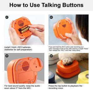 How to use Recordable Talking Dog Buttons for Communication from Petsasa kenya