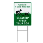 No Dog Poop Sign Please Clean Up After Your Dog in Kenya
