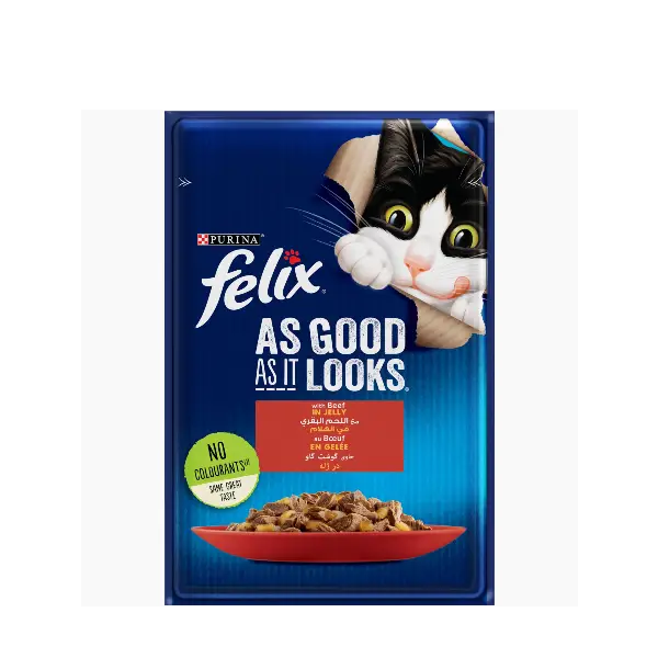 Buy FELIX As Good As It Looks Beef in Jelly Wet Cat Food in kenya