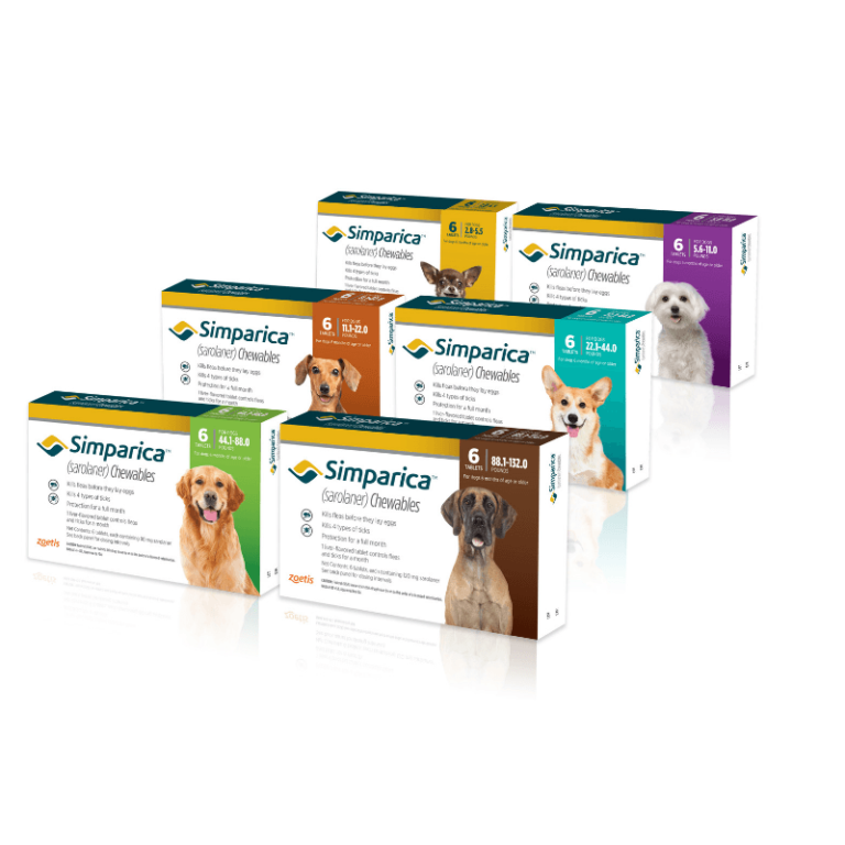 Simparica Sarolaner Flea & Tick Chewable Tablets for Dogs at Petsasa Kenya