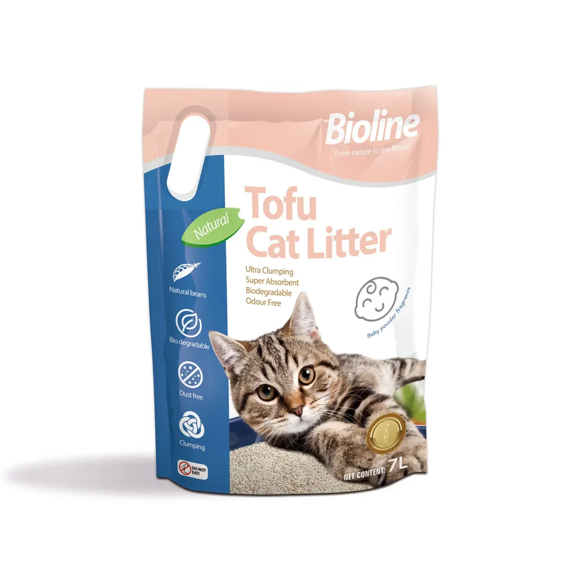 Bioline Tofu Cat Litter Baby Powder Fragrance from Petsasa