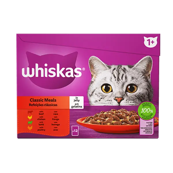 Whiskas Pouch Adult Classic Selection Wet Cat Food Petsasa Kenya