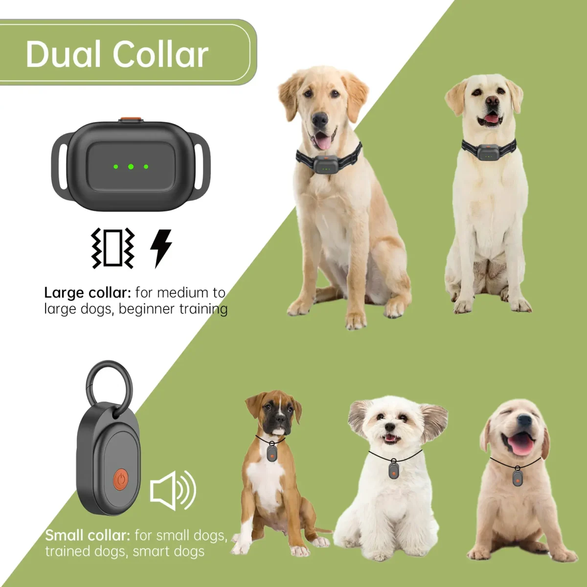 Daual Collar F600 In-Ground Wire Dog Training Fence System for Puppies and Trained Dogs