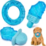 Puppy Chew Freezer Dog Toy Teething Chew, Ice Cream