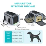 Dimensions Expandable Soft Airline-Approved Dog & Cat Carrier Bag
