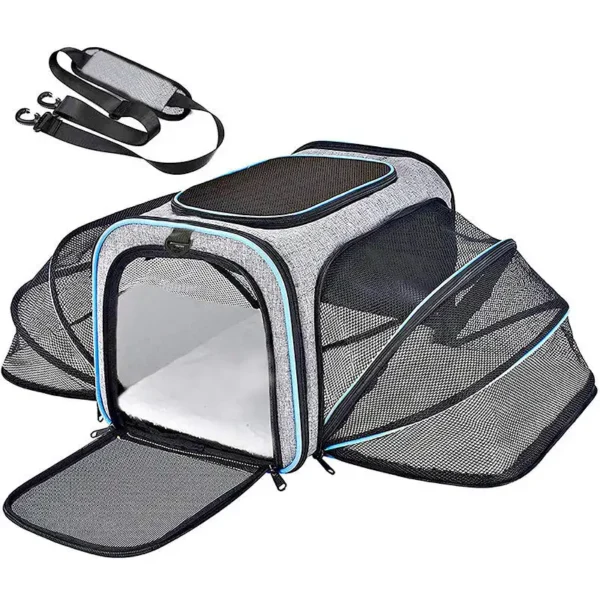 Expandable Soft Airline-Approved Dog & Cat Carrier Bag