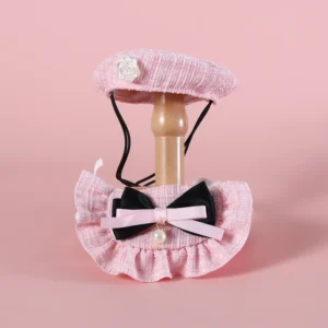 Best Pink Beret Cap Cat Costume Set for Photo Prop