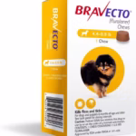 Bravecto Chewable Tablets for Dogs 2-4.5Kg Flea & Tick Medication (Yellow Box)