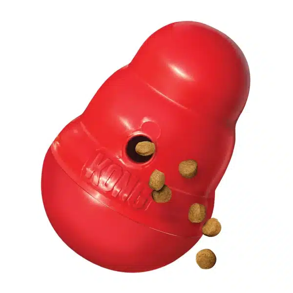 Kong Wobbler Interactive Treat Dispensing Dog Toy at Petsasa