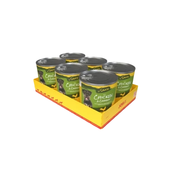 JosiDog Chicken & Carrot In Sauce Canned Dog Food Petsasa