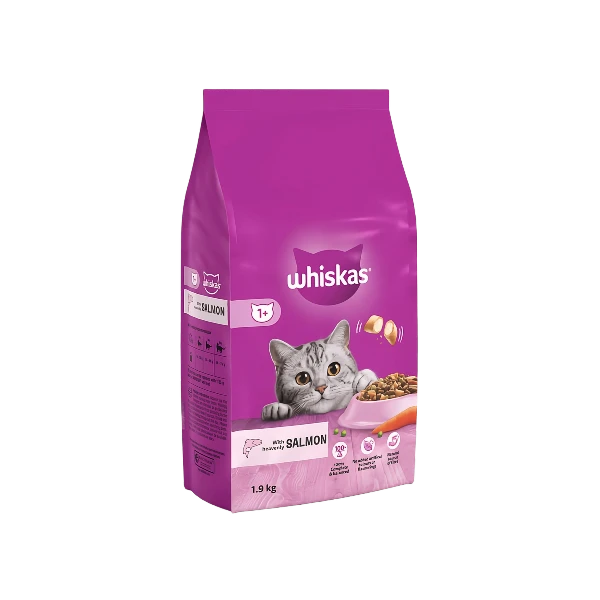 Whiskas Salmon Flavoured Adult Dry Cat Food Petsasa