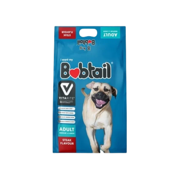 Bobtail Steak Medium/Large Adult Dry Dog Food Petsasa Kenya