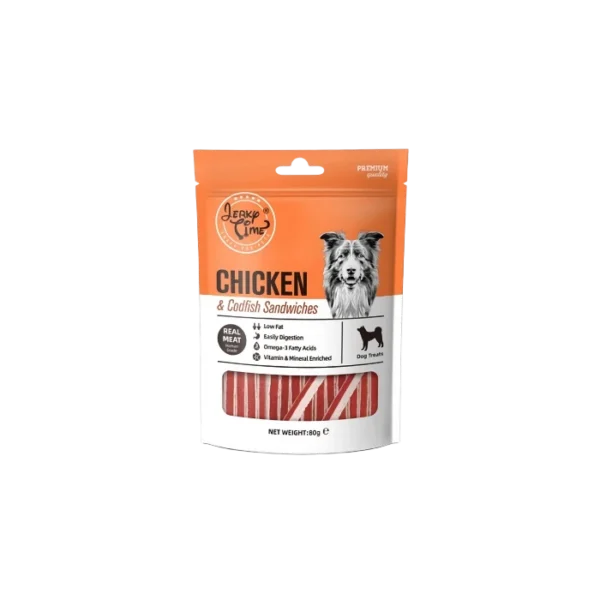 Jerky Time Dog Chicken & Codfish Sandwich Bars Petsasa Kenya