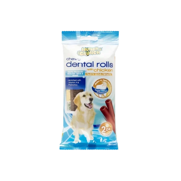 Munch & Crunch Chicken Dental Rolls Dog Treats Petsasa Kenya
