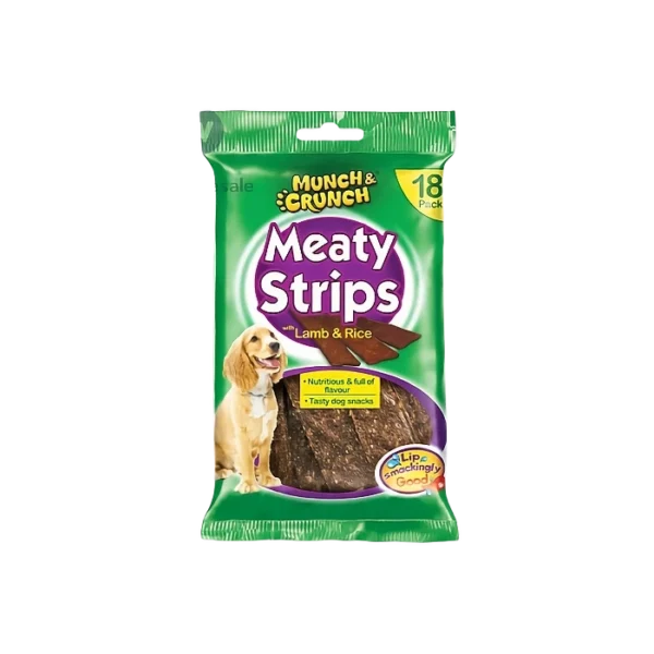 Munch & Crunch Meaty Strips Lamb & Rice Dog Treats Petsasa Kenya