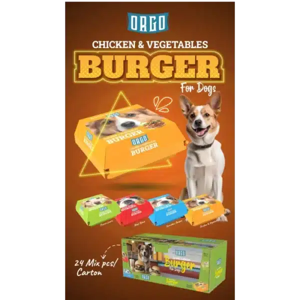 ORGO Chicken & Vegetables Burgers Dog Treats Petsasa Kenya