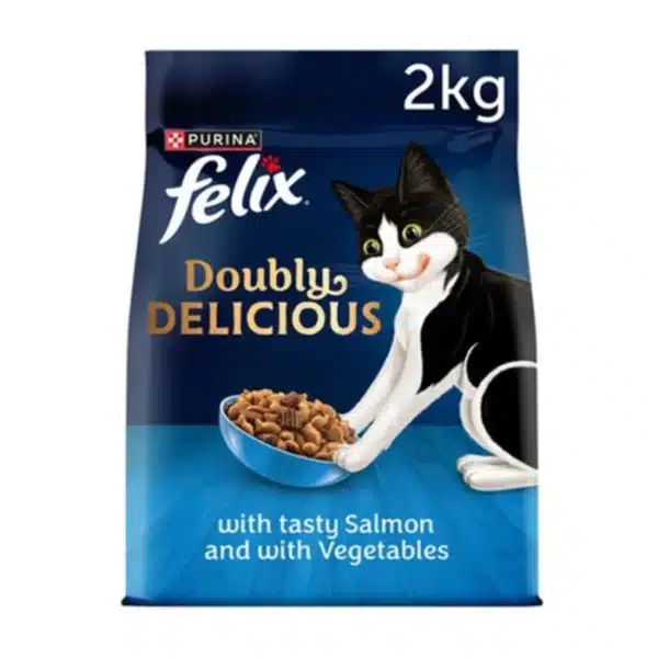 FELIX Doubly Delicious Salmon & Vegetables Dry Cat Food Petsasa Kenya