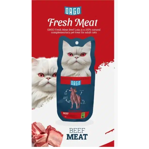 Orgo Fresh Meat Beef Adult Cat Treats Petsasa Kenya
