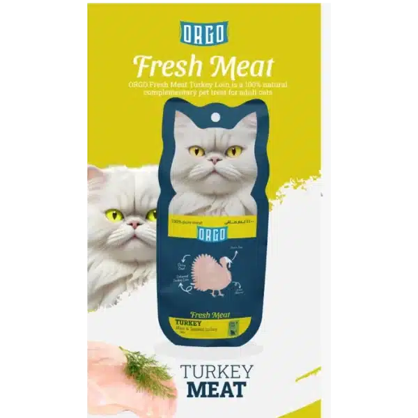 Orgo Fresh Meat Turkey Adult Cat Treats Petsasa Kenya