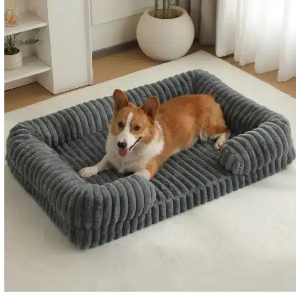 Plush Raised-Edge Dog Bed Petsasa Kenya